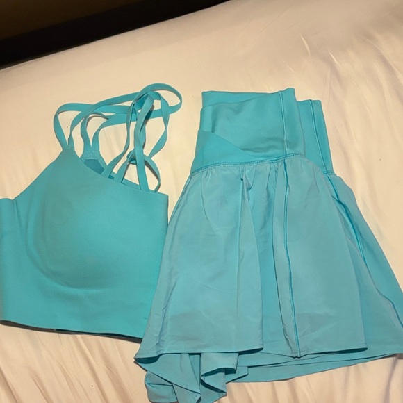 Aerie Turquoise Strappy Top and Skirt Set - Picture 7 of 7
